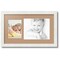 ArtToFrames Collage Photo Picture Frame with 1 - 5x7, 8x10 inch Openings, Framed in White with Over 62 Mat Color Options and Regular Glass (CSM-3966-166)